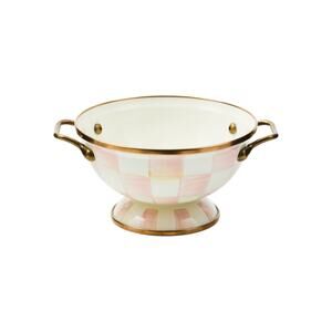 MACKENZIE-CHILDS Almost Everything Bowl in Rosy Check